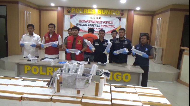 Satreskrim Polres Bungo Gagalkan Penyelundupan Benih Lobster