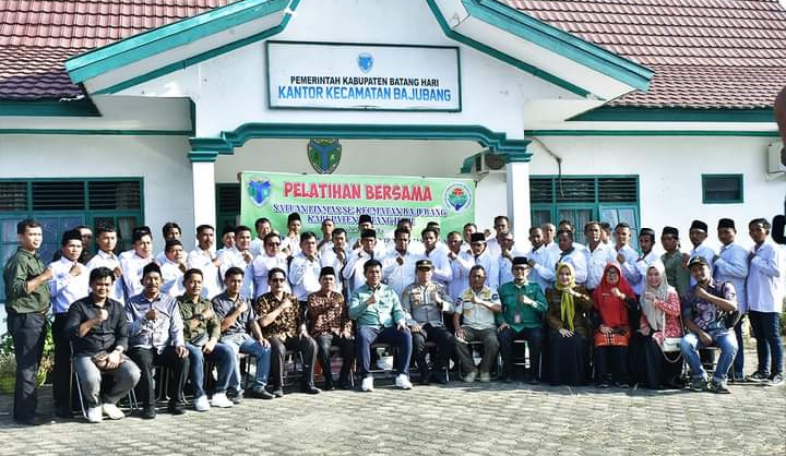 Pelatihan Satlinmas Desa Kecamatan Bajubang Batanghari-Ist/ Jektvnews -  
