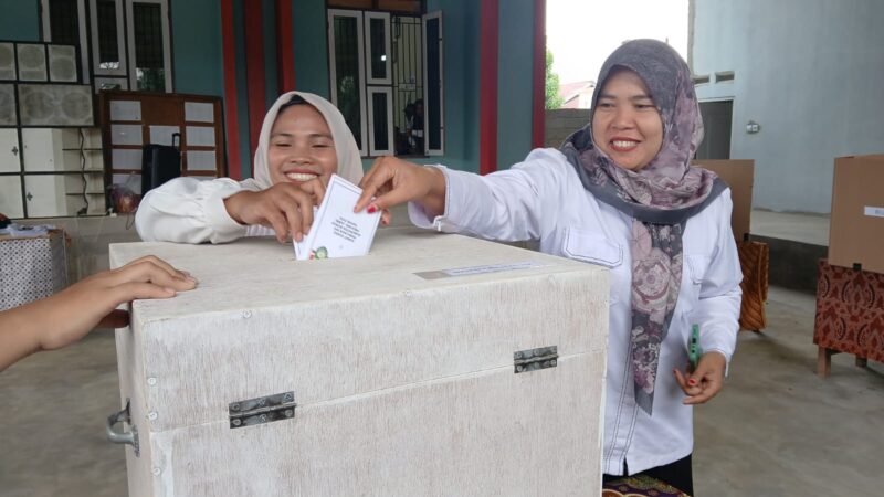 Antusias Warga Talang Pamesun Tinggi, Partisipasi Pilrio Capai 50 Persen Sebelum Siang