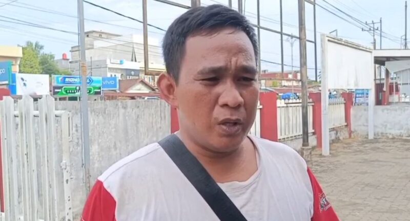 Andri selaku terlapor kasus dugaan penganiayaan memberikan bantahan