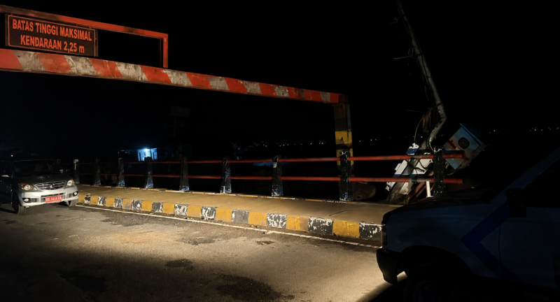 Dishub Sungai Penuh Perketat Pengawasan Usai Portal Jembatan Kerinduan Patah
