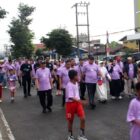 Wabup Bungo Tri Wahyu Hidayat turut hadir mengikuti jalan santai pada Milad Ke-4 UMMUBA 