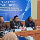 Wakil Bupati Bungo Tri Wahyu Hidayat memimpin High Level Meeting Tim Pengendalian Inflasi Daerah (TPID) Kabupaten Bungo 