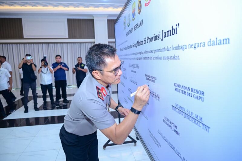 Polda Jambi Perkuat Sinergi Lintas Sektoral Berantas Geng Motor