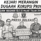 Kejari Merangin Ungkap Dugaan Korupsi Proyek Jalan, Kerugian Negara Rp1,13 Miliar Telah Dipulihkan. (Sketsa diedit oleh AI)