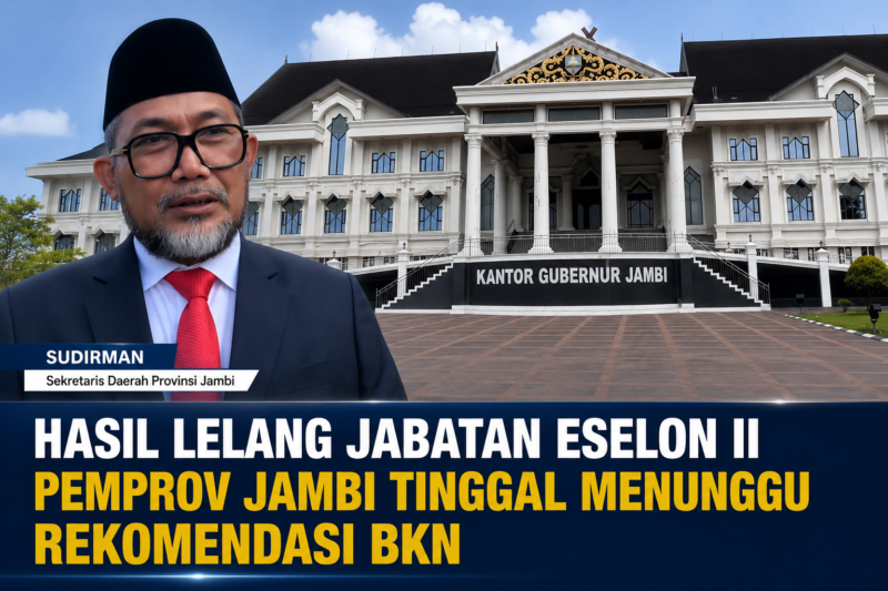 Hasil Lelang Jabatan Eselon II Pemprov Jambi Tinggal Menunggu Rekomendasi BKN