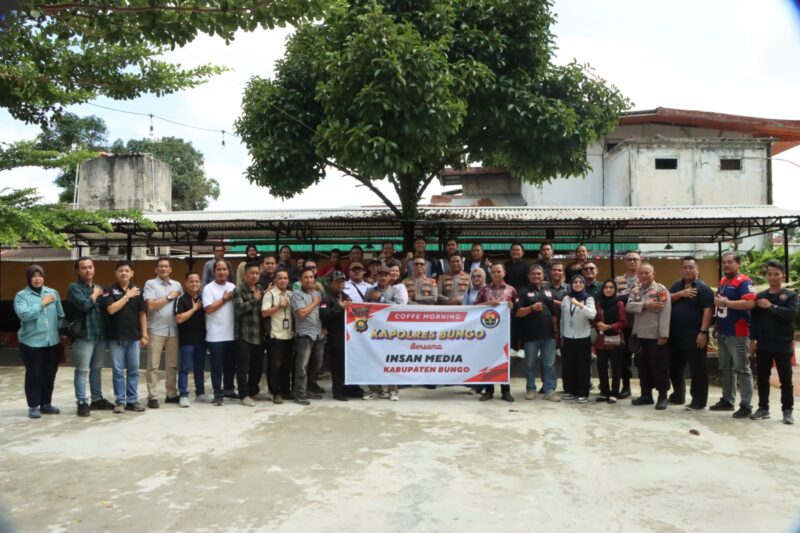 Kapolres Bungo Pererat Sinergi dengan Insan Pers Lewat Coffee Morning