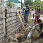 Pemasangan Batako dan Tempat Kran Air Sumur Bor