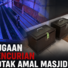 Remaja Terekam CCTV Diduga Curi Kotak Amal Masjid di Merangin