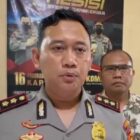Kapolres Tebo AKBP Triyanto merilis penetapan tersangka penganiaya Ketua BPD Tebo