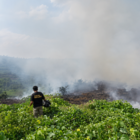 Dua Titik Karhutla di Desa Semambu, Lima Hektar Lahan Terbakar